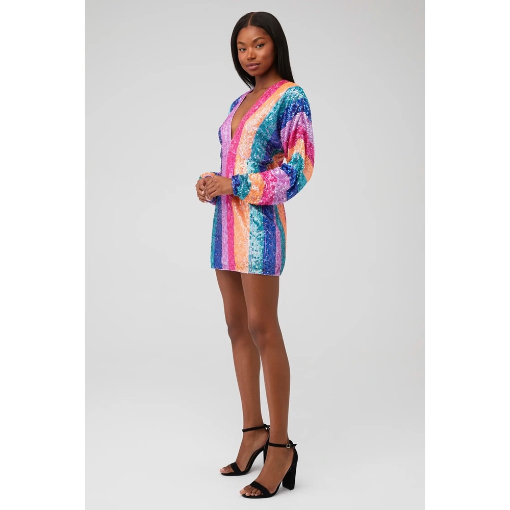 SMYM | Sequin Stripe Dress. - Picture 6 of 12